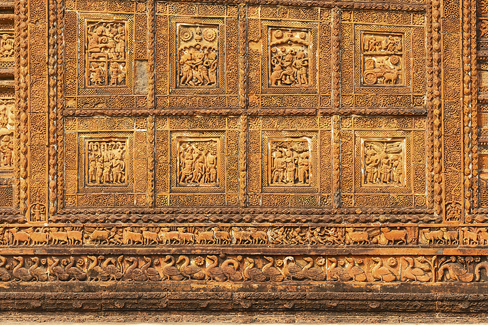 Exterior Carving of Jor Bangla Temple, Bishnupur, West Bengal, India. Exterior Carving of Jor Bangla Temple, Bishnupur, West Bengal, India., by Zoonar RealityImages
