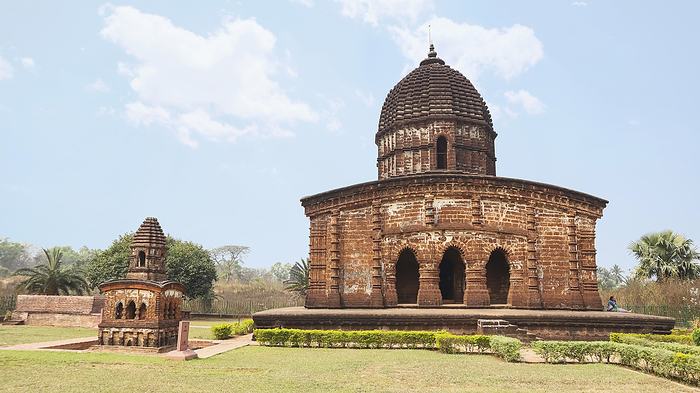 View of Radha Gobinda Temple, one of the Seven Ek Ratna Style Temples, Bishnupur, West Bengal, India. View of Radha Gobinda Temple, one of the Seven Ek Ratna Style Temples, Bishnupur, West Bengal, India., by Zoonar RealityImages