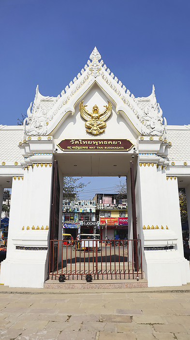 INDIA, BIHAR, BODH GAYA, January 2023, Entrance Arch of Thai Monastery INDIA, BIHAR, BODH GAYA, January 2023, Entrance Arch of Thai Monastery, by Zoonar RealityImages