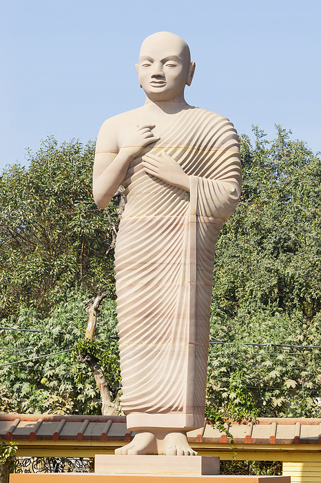 Statue of Lord Buddhas Disciple, one of the Ten, Bodh Gaya, Bihar Statue of Lord Buddhas Disciple, one of the Ten, Bodh Gaya, Bihar, by Zoonar RealityImages