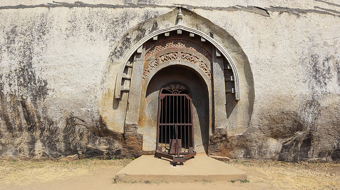 Beautiful carving entrance of Barabar Caves, Jahanabad, Bihar Beautiful carving entrance of Barabar Caves, Jahanabad, Bihar, by Zoonar RealityImages