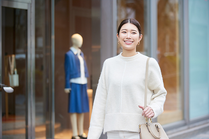Japanese woman shopping
