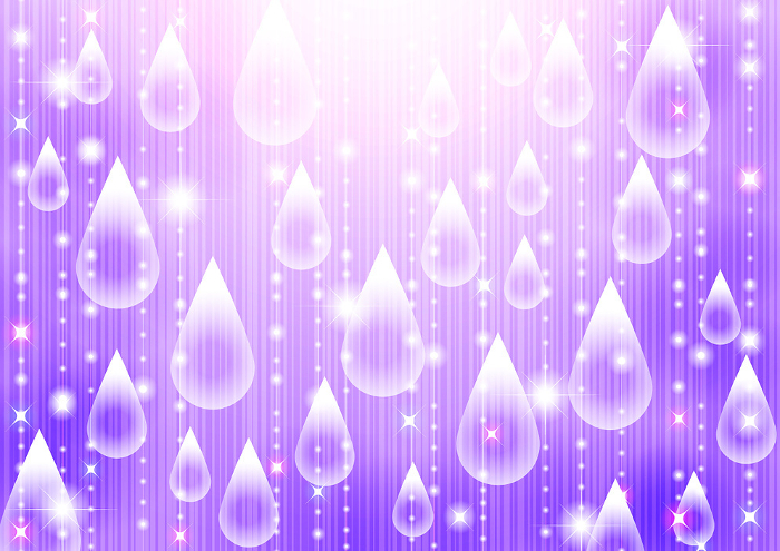 Rainy season, purple, horizontal, droplet, background, illustration