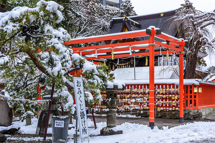 Miyagi Prefecture Snowy Tsutsuraoka Tenmangu Shrine