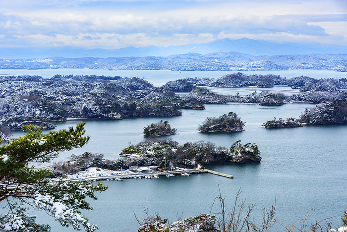 From Otakamori, Snowy Matsushima, Miyagi Prefecture