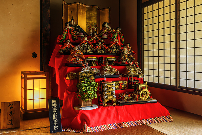 Hina Dolls Inside the Former Koseki Family in Katakura House, Miyagi Prefecture