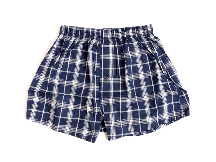 Men's trunks photographed with white background