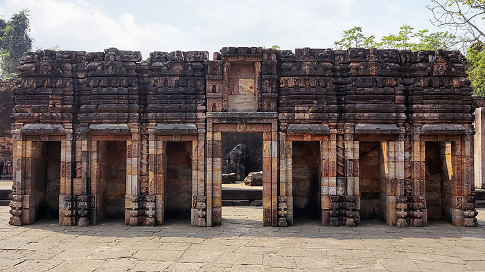 Third facade to rear shrine Third facade to rear shrine, a later addition to Monastery 1 of Ratnagiri Buddhist Monastery, Odisha, India., by Zoonar RealityImages