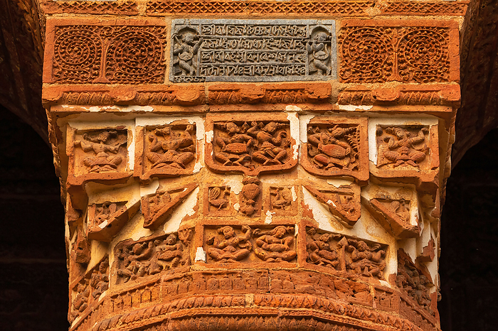 Ancient Stories Sculpted on the Jor Bangla Temple, Bishnupur, West Bengal, India. Ancient Stories Sculpted on the Jor Bangla Temple, Bishnupur, West Bengal, India., by Zoonar RealityImages