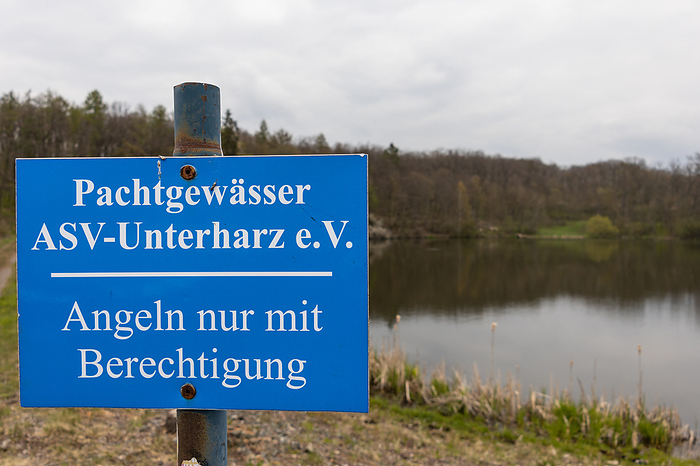 Leased water sign Fishing only with authorization Leased water sign Fishing only with authorization, by Zoonar dk fotowelt