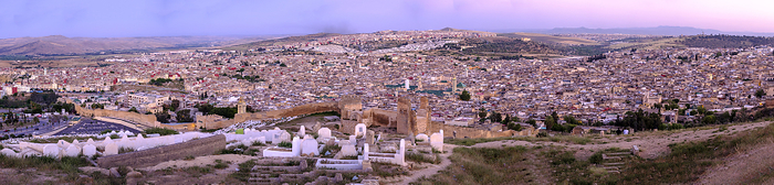 Panoramic view of the city from the Merinid Tombs Panoramic view of the city from the Merinid Tombs, by Zoonar TOLO BALAGUER