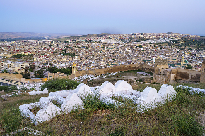 Panoramic view of the city from the Merinid Tombs Panoramic view of the city from the Merinid Tombs, by Zoonar Bartomeu Bala