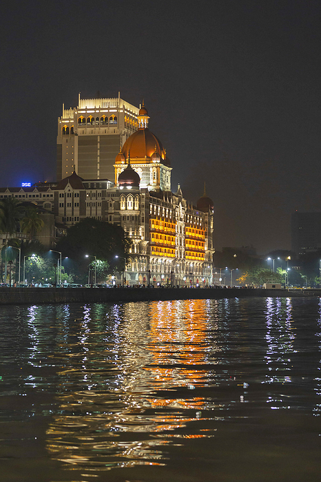 Hotel Taj at night, Mumbai, Maharashtra, India Hotel Taj at night, Mumbai, Maharashtra, India, by Zoonar RealityImages