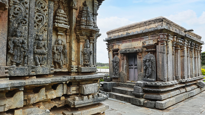 View of Bucesvara temple with the Bhairava shrine to the side, Koravangala, Hassan, Karnataka, India. View of Bucesvara temple with the Bhairava shrine to the side, Koravangala, Hassan, Karnataka, India., by Zoonar RealityImages