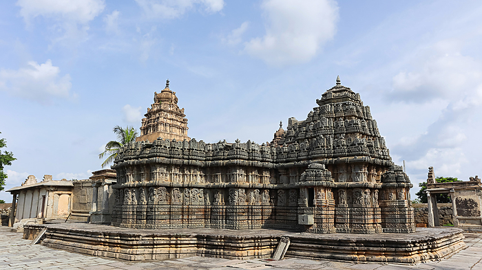 Rear view of Chennakeshava Temple, Aralguppe, Tumkur, Karnataka, India. Rear view of Chennakeshava Temple, Aralguppe, Tumkur, Karnataka, India., by Zoonar RealityImages
