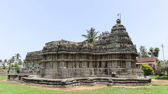 Full fa  ade of Mallikarjuna Temple, Basaralu, Mandya, Karnataka, India. Full fa  ade of Mallikarjuna Temple, Basaralu, Mandya, Karnataka, India., by Zoonar RealityImages