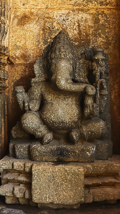 Sculpture of Lord Ganesha at Mallikarjuna Temple, Basaralu, Mandya, Karnataka, India. Sculpture of Lord Ganesha at Mallikarjuna Temple, Basaralu, Mandya, Karnataka, India., by Zoonar RealityImages