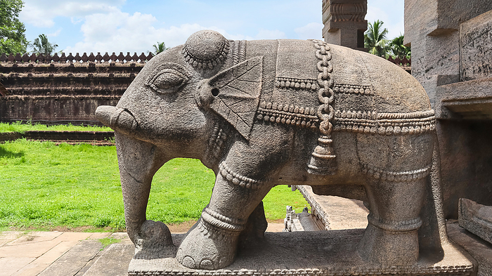 Carving Elephant on the Entrance of Saavira Kambada Basadi, Mudbidri, Karnataka, India. Carving Elephant on the Entrance of Saavira Kambada Basadi, Mudbidri, Karnataka, India., by Zoonar RealityImages