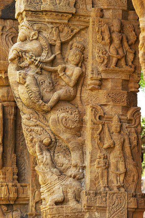 Carving Pillars with Horse rider Shape on it of Mandapa, Siddhavatam Fort, Kadapa, Andhra Pradesh, India. Carving Pillars with Horse rider Shape on it of Mandapa, Siddhavatam Fort, Kadapa, Andhra Pradesh, India., by Zoonar RealityImages