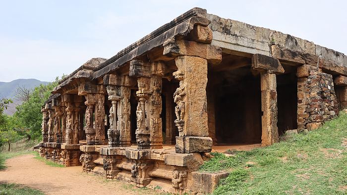 Ruin Mandapa and Carved Pillars at Siddhavatam Fort, Kadapa, Andhra Pradesh, India. Ruin Mandapa and Carved Pillars at Siddhavatam Fort, Kadapa, Andhra Pradesh, India., by Zoonar RealityImages