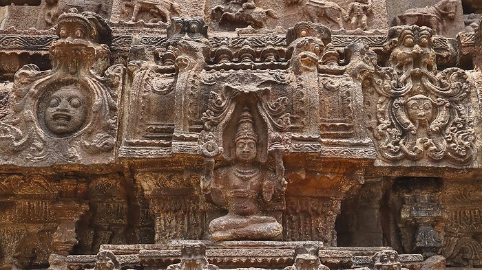 Carvings of Hindu Gods on the Shiva Vishnu Twin Chola Temple, Pushpagiri, Kadapa, Andhra Pradesh, India. Carvings of Hindu Gods on the Shiva Vishnu Twin Chola Temple, Pushpagiri, Kadapa, Andhra Pradesh, India., by Zoonar RealityImages