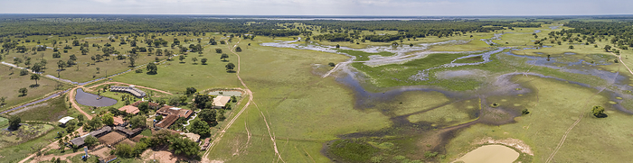 Aerial panorama of typical Pantanal Wetlands farmland with lagoons, rivers, meadows and forests, Mat Aerial panorama of typical Pantanal Wetlands farmland with lagoons, rivers, meadows and forests, Mat, by Zoonar Uwe Bergwitz