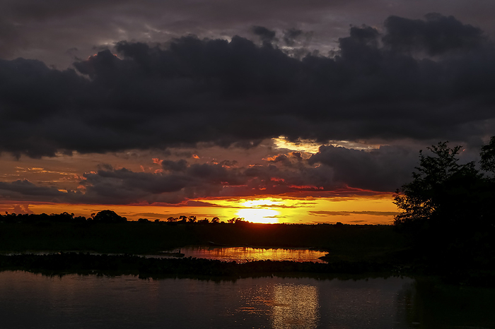 Moody sunset over a river in Pantanal Wetlands, Mato Grosso, Brazil Moody sunset over a river in Pantanal Wetlands, Mato Grosso, Brazil, by Zoonar Uwe Bergwitz