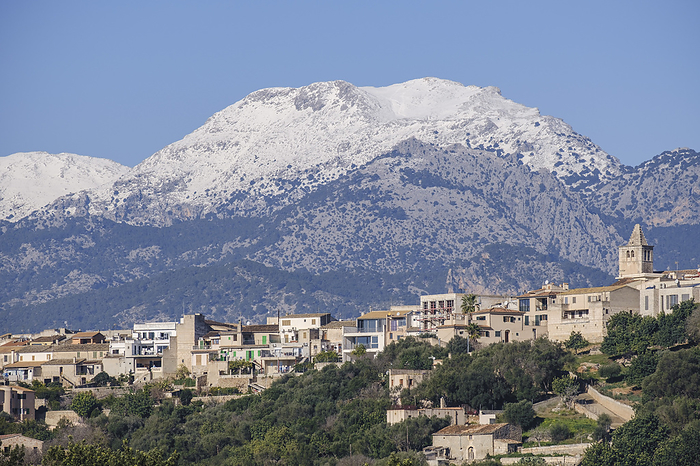 snow capped Puig de Massanella seen from Buger village snow capped Puig de Massanella seen from Buger village, by Zoonar TOLO BALAGUER