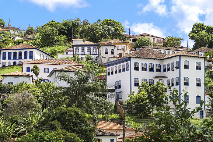 Colonial white buildiangs  of the historical town Serro on a sunny day, Minas Gerais Brazil Colonial white buildiangs  of the historical town Serro on a sunny day, Minas Gerais Brazil, by Zoonar Uwe Bergwitz