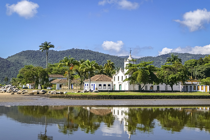 Panoramic view of colonial church Igreja Nossa Senhora das Dores  Church of Our Lady of Sorrows  wit Panoramic view of colonial church Igreja Nossa Senhora das Dores  Church of Our Lady of Sorrows  wit, by Zoonar Uwe Bergwitz