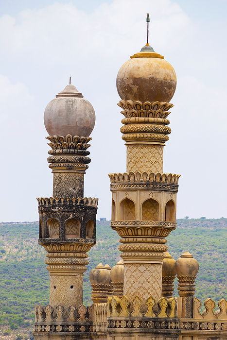 Minars of Jumma Masjid in the Campus of Gandikota Fort, Built by Muslim Rulers, Gandikote, Kadapa, Andhra Pradesh, India. Minars of Jumma Masjid in the Campus of Gandikota Fort, Built by Muslim Rulers, Gandikote, Kadapa, Andhra Pradesh, India., by Zoonar RealityImages