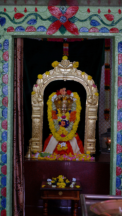 Shri Veera Brahmendra Swamy idol inside the temple, Ravvalakonda, Karnool, Andhra Pradesh Shri Veera Brahmendra Swamy idol inside the temple, Ravvalakonda, Karnool, Andhra Pradesh, by Zoonar RealityImages