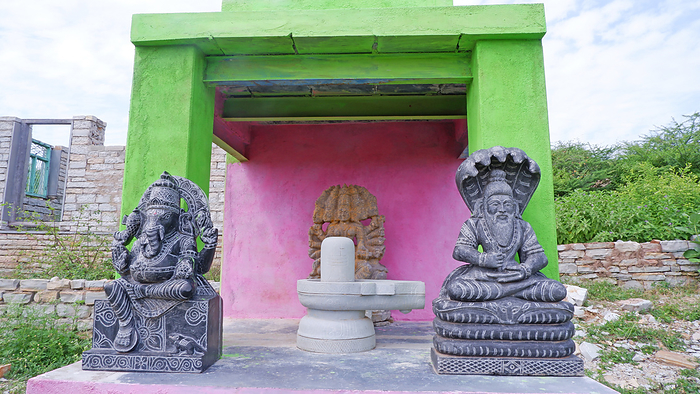 Hindu god marble carving Idols, Yaganti, Kurnool, Rayalaseema, Andhra Pradesh, India Hindu god marble carving Idols, Yaganti, Kurnool, Rayalaseema, Andhra Pradesh, India, by Zoonar RealityImages