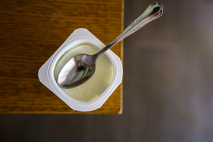 natural yogurt and teaspoon natural yogurt and teaspoon, by Zoonar TOLO BALAGUER