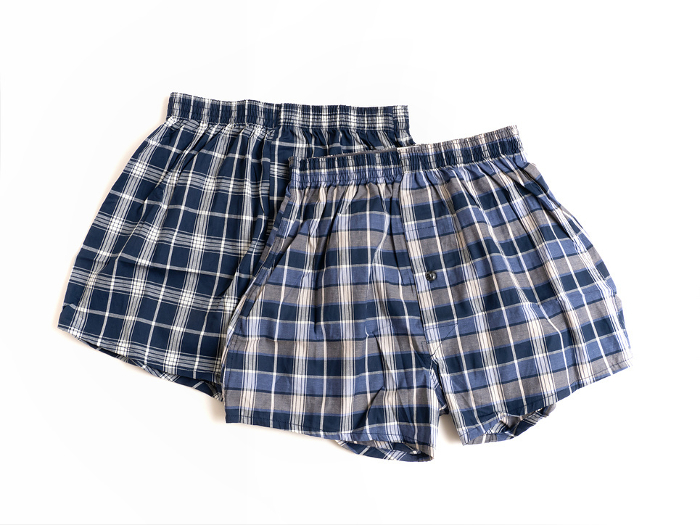Men's trunks photographed with white background