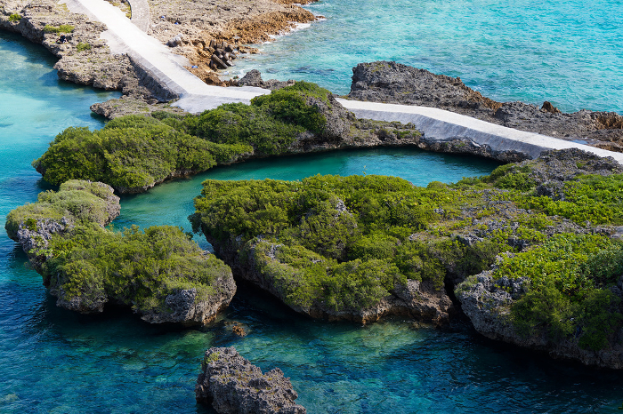 Spectacular view of Imugyah Marine Garden in Miyako Island