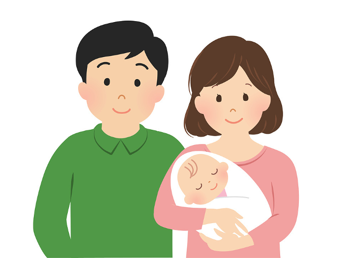 Vector illustration of a family
