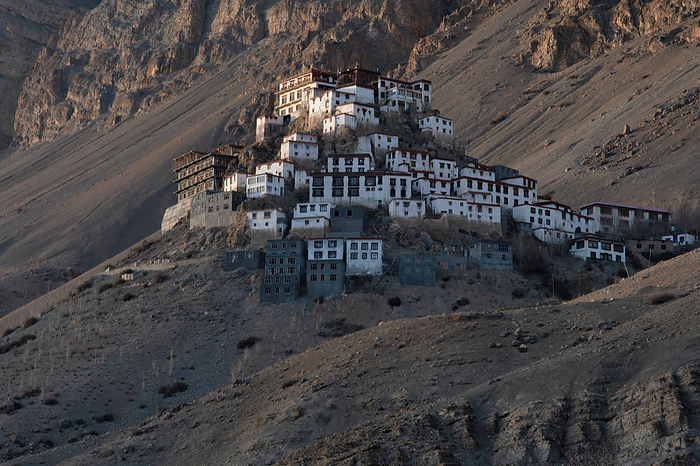 Kye Gompa or Key monsatery  is the largest and oldest monastery close to the Spiti River, Himachal Pradesh, India.  It is at an  altitude of 4,166 metres  13,668 ft  above sea level, close to the Spiti River Kye Gompa or Key monsatery  is the largest and oldest monastery close to the Spiti River, Himachal Pradesh, India.  It is at an  altitude of 4,166 metres  13,668 ft  above sea level, close to the Spiti River, by Zoonar RealityImages