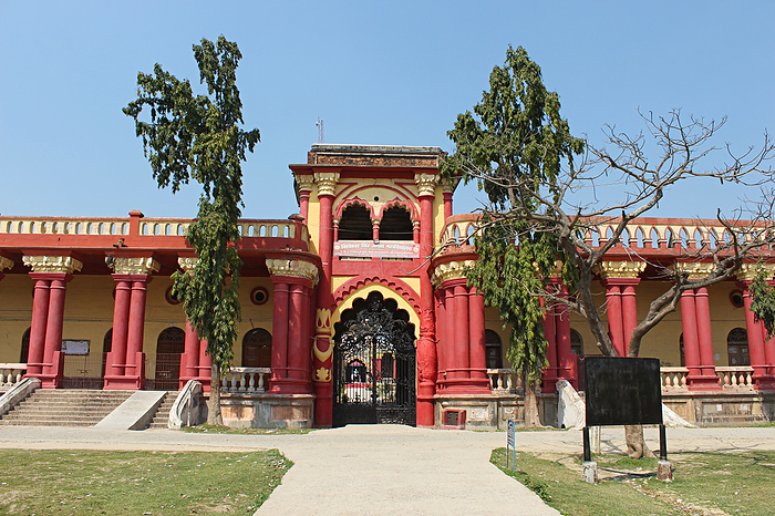 Entrance gate. Navlakha Palace built between 1884 1929. Rajnagar, Bihar, India Entrance gate. Navlakha Palace built between 1884 1929. Rajnagar, Bihar, India, by Zoonar RealityImages