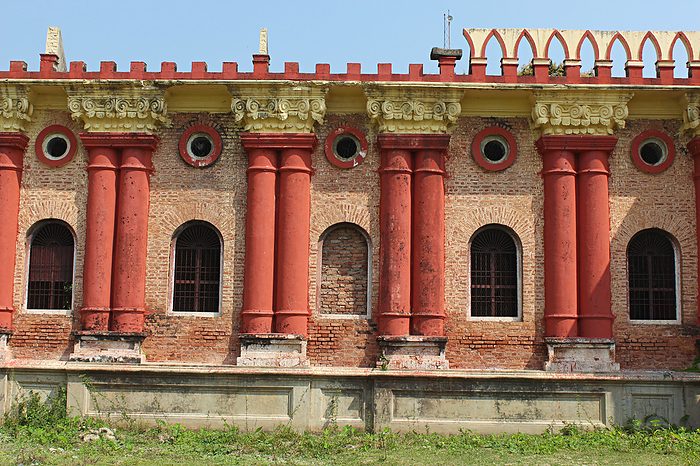 Painted wall. Navlakha Palace built between 1884 1929. Rajnagar, Bihar, India Painted wall. Navlakha Palace built between 1884 1929. Rajnagar, Bihar, India, by Zoonar RealityImages