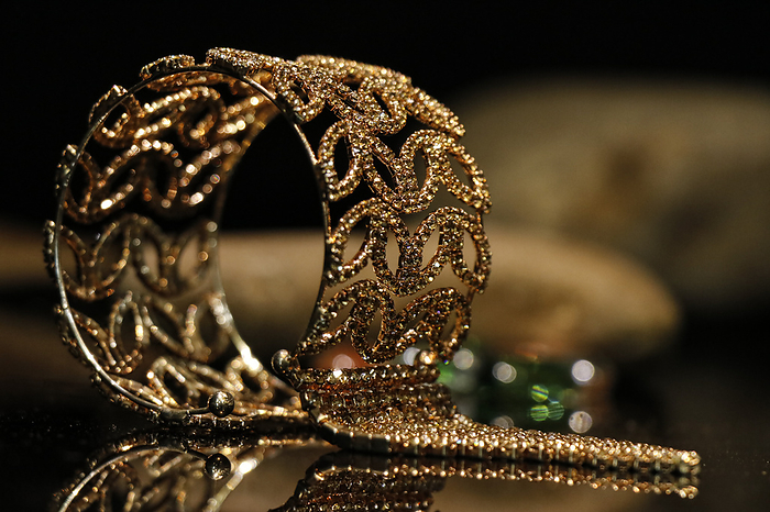 Gold Bangles, Jewellery, Ahmedabad, Gujarat, India Gold Bangles, Jewellery, Ahmedabad, Gujarat, India, by Zoonar RealityImages