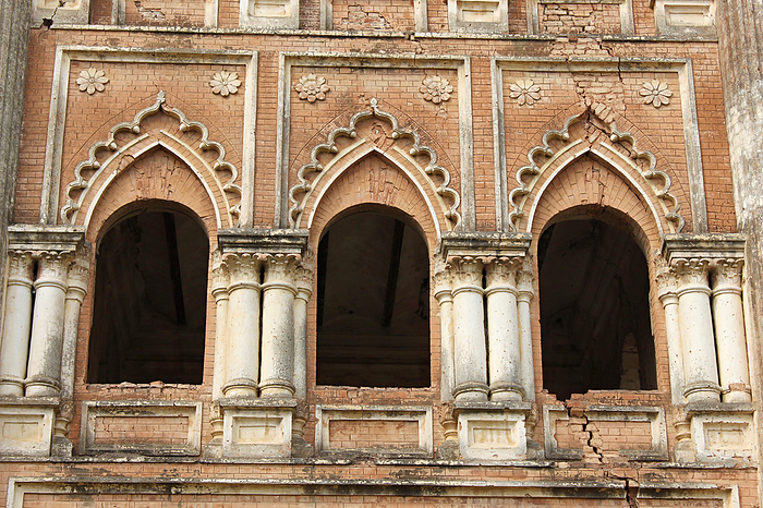 Decorated window arches, Navlakha Palace, Rajnagar, Bihar, india. Decorated window arches, Navlakha Palace, Rajnagar, Bihar, india., by Zoonar RealityImages