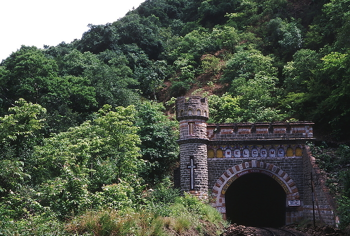 An old picture of the tunnel on the Braganza ghat along the Goa Karnataka border. At the time of the picture the railway line was a metre gauge. Castle Rock, India. An old picture of the tunnel on the Braganza ghat along the Goa Karnataka border. At the time of the picture the railway line was a metre gauge. Castle Rock, India., by Zoonar RealityImages