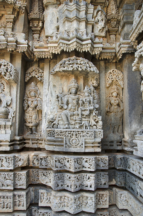 Carved idols on the Chennakesava Temple, is a Vaishnava Hindu temple, Somanathapura, Karnataka, India Carved idols on the Chennakesava Temple, is a Vaishnava Hindu temple, Somanathapura, Karnataka, India, by Zoonar RealityImages