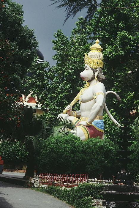 Hanuman statue near Rama Temple. Manali, India. Hanuman statue near Rama Temple. Manali, India., by Zoonar RealityImages