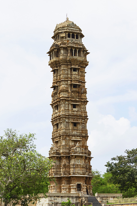 View of Vijay Stambh 0r Tower of Victory, Tower Dedicated To Lord Vishnu, Chittorgarh Fort, Rajasthan, India. View of Vijay Stambh 0r Tower of Victory, Tower Dedicated To Lord Vishnu, Chittorgarh Fort, Rajasthan, India., by Zoonar RealityImages