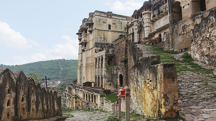 Ruined Fortress of Taragarh Fort, Bundi, Rajasthan, India. Ruined Fortress of Taragarh Fort, Bundi, Rajasthan, India., by Zoonar RealityImages