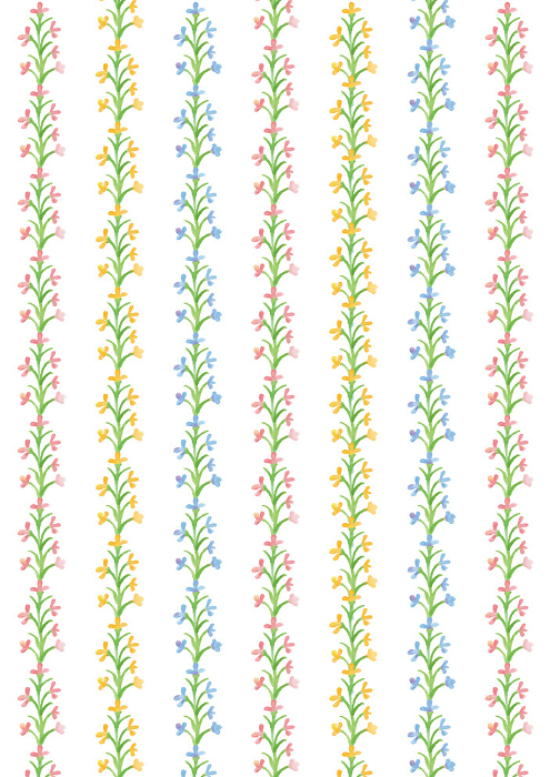 Watercolor hand painted natural plants white background - vertical