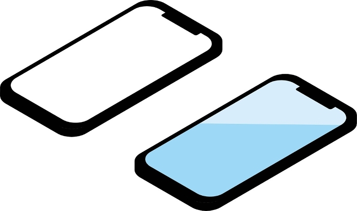 isometric smart phone smart phone cell phone icon illustration