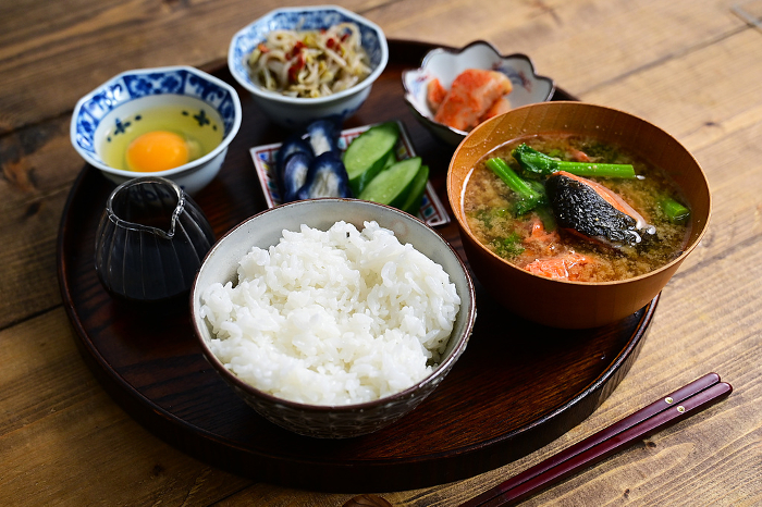 set meal with egg and rice